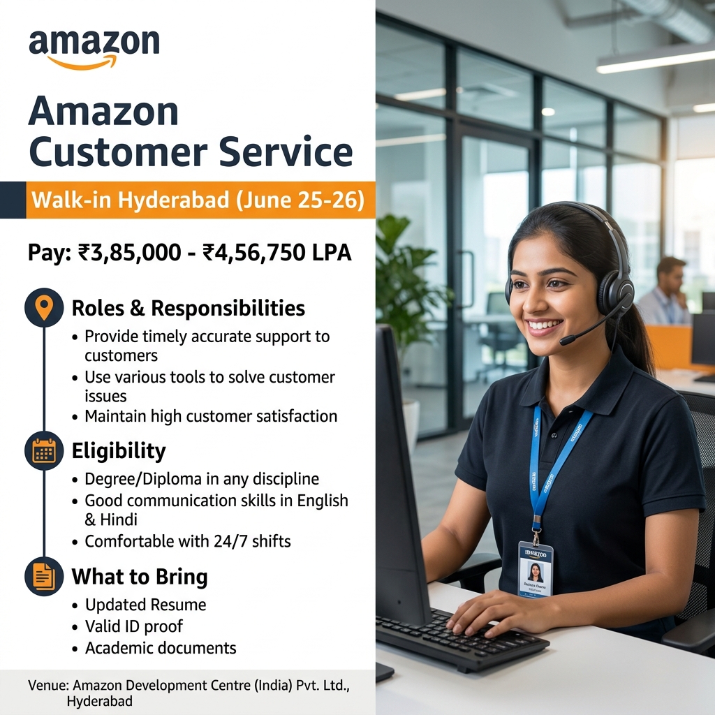 Amazon Walk-in Hyderabad